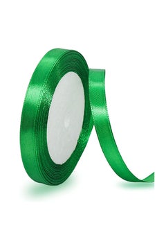 اشتري Green Satin Ribbon,12mm x 25yd Fabric Polyester Ribbon for Gift Wrapping, Party Favors, Wedding Decorations, Bow Making, Bouquets, Sewing Projects & Craft Supplies في الامارات