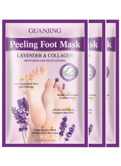 Buy 3pcs of Guangjing Lavender and Collagen Moisturizing Foot Mask in Saudi Arabia