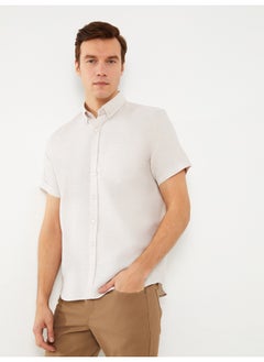 اشتري Regular Fit Men's Short Sleeve Dobby Shirt في مصر