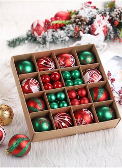 اشتري Christmas Ornaments Decorations for Tree Shatterproof Holiday Ornaments Set, 44 Pieces, Assorted Designs, Hanging Christmas Decorations for Tree  Wreath Garlands and Home Decor في السعودية