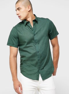 Buy Short Sleeve Linen Shirt in UAE