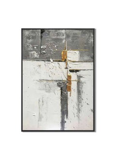 Buy Rabat Elemental Linear Abstract Framed Wall Art Modern Geometric Design Wall Decoration Arts For Bedroom Living Room Home Office Adds Sophistication And Style 52.5X72.5X2.8Cm in UAE