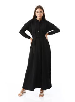 Buy Buttons Down Closure Plain Dress in Egypt