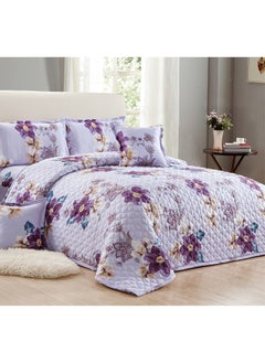 Buy Compressed Colored Comforter Set Duble Size 6 Pieces 1 comforter + 1 bed sheet + 2 Pillowcase + 2 cushion case in Saudi Arabia