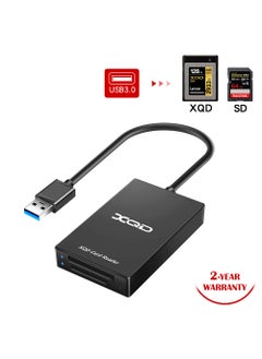 اشتري New multi-function XQD card reader all-in-one Type c USB3.0 to XQD card reader factory wholesale CR312-A USB3.0 to XQD + SD dual card في الامارات