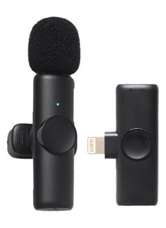 Buy Wireless Lavalier Microphone for iPhone/iPad, Mini Plug-Play Wireless Lapel Mic for Recording TikTok YouTube Live, Noise Reduction/Monitor Sound/Reverberation Microphone in UAE