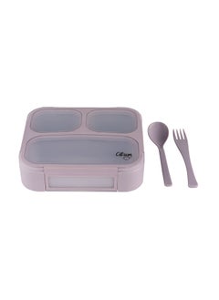 اشتري Lunchbox with Fork and Spoon Purple في الامارات