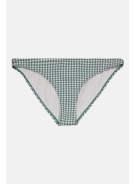 اشتري Women Checkered Bikini Bottom, Green/White في الامارات