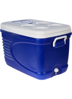 Buy 30-Litre Ice Box Thermo insulated Picnic Cool Box-Thermo Keeper Container Expanded Cooler Fishing Ice Box (Blue,Red,Orange Mixed Colour) in UAE