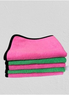 اشتري 5pcs Soft Microfiber Car Care Towel Cleaning Cloth for Polish The Exterior of Cars في الامارات