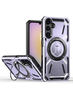 Buy SHIELD EGYPT For Samsung Galaxy A15 Armored II Series Mag-Safe Magnetic Holder Phone Case (Purple) in Egypt