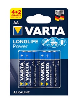 Buy 6 Pcs AA Long Life Power Alkaline 1.5V Battery in Saudi Arabia