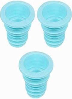 Buy PATIKIL Drain Pipe Sewer Seal Ring, 3 Pack Universal Fit Hose Silicone Plug for Laundry, Bathroom, Kitchen, Green in Egypt