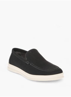 Buy Men's Perforated Slip-On Loafers in Saudi Arabia