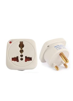 اشتري Hasanat Essentials Multi Travel Adaptor Suchko To Universal Power Adapter UK/US/AU to Universal Various Options International Plugs Shutter Indicator.Travel Adaptor 5A 2 Pin HE20 في الامارات