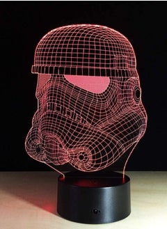 اشتري Storm Trooper Face LED Multicolor Night Light 7/16 Color Changing Bedside Nightlight Lighting For Indoor Lighting Best Gift For Children Art في الامارات