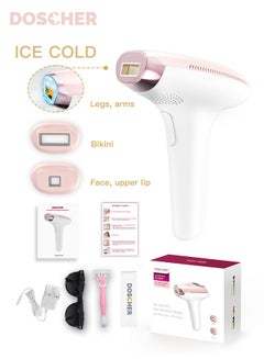 Buy Laser Hair Removal IPL 999,999 Flashes Painless Permanent T4pro Home Hair Removal Device for Facial Peach Fuzz, Underarms, Bikini Line and Legs with Ice Cooling Care in Saudi Arabia