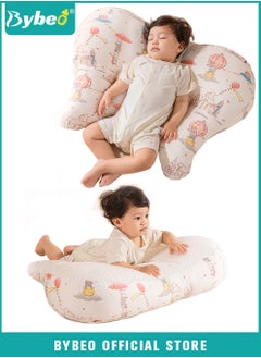 Buy Baby Nursing Pillow for Breastfeeding, Multifunctional Toddler Look Up and Lying Pillows, Anti vomit Milk Babies Crib Headrest for Newborn and Infant, 30 Degree Incline, Enlarged and Widened in UAE