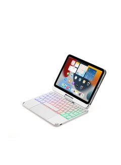 Buy 500mAh Wireless Keyboard Case with TouchPad for ipad mini6 Silver in UAE