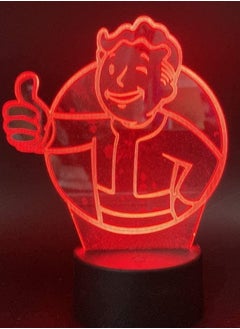 Buy Game Fallout Shelter 3D LED Multicolor Night Light Touch Sensor Color Changing Nightlight Gift for Kids Child Decorative Lamp in UAE