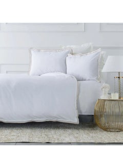 اشتري Home White Collection Victorie Beige Piccolo Percale Double Duvet Cover Set 200.20.01.0106 في الامارات