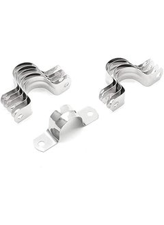 Buy 20 Pieces 1 Inch Stainless Steel Conduit Clamps, Two Hole Strap U Bracket Rigid Pipe Tension Clips Heavy Duty Clamp U Tube. in Saudi Arabia