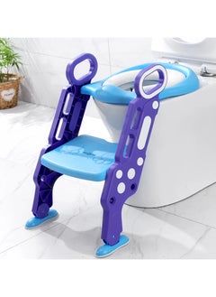 Buy Pikkaboo EasyGo + Potty Training Seat withStepLadder-Blue and Purple in UAE