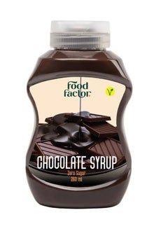 Buy Food Factor Chocolate Syrup Zero Sugar , Low Calorie , Gluten Free , Suitable For Vegan ,Use it with ice cream ,iced coffee ,latte, iced tea , pancake , waffles , crepe , muffin , 260 ml in UAE