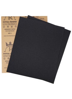 Buy Royal Power Pack of 100 Pcs P120 Abrasive Paper 9X11" Waterproof wet and dry. in UAE