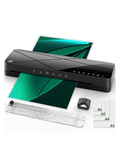 Buy SYOSI A3 Laminating Machine Set - Hot and Cold Thermal Laminator 13 Inches with Laminating Sheets, 5-in-1 Lamination Machine with 6 Laminating Modes and Auto-Off for Home Office School in UAE