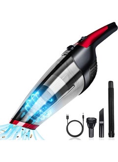 اشتري Handheld Vacuum Cleaner Cordless, Rechargeable (USB Charge), Powerful Suction Cleaner, Portable Hand Vacuum for Pet Hair Home and Car Cleaning, Wet & Dry في السعودية