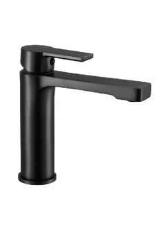 Buy Durable Modern Design Single Handle Solid Brass Basin Mixer Black 1 x 1 x 1 cm JS-622301B in Saudi Arabia