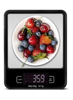 Buy Water Resistant Accurate Digital Premium Stainless Steel Kitchen Scale  (5kg) in UAE