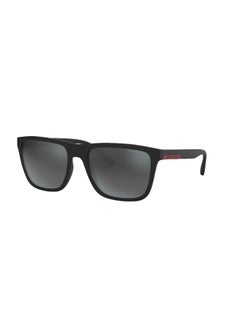 Buy Men's Square Shape  Sunglasses 4080S - Lens Size: 57 Mm - Matte Black in Saudi Arabia