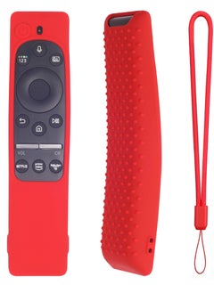 اشتري Case for Samsung BN59 Series Remote Controller Silicone Protecitve,Anti-Slip and Shockproof Silicone Case for Samsung Remote Control (Red) في الامارات