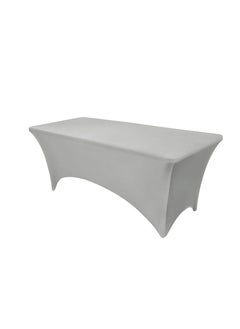 Buy Spandex Tablecloths for Home Rectangular Table Fitted Stretch Slipcovers Polyester Tablecover Toppers in Saudi Arabia