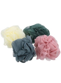Buy 4 Pcs Bathing Scrubber Exfoliating Bath Sponge For Women And Men Assorted Color in UAE