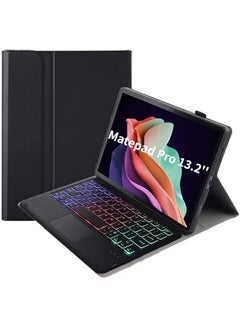 Buy Touchpad Keyboard Case Compatible with Huawei MatePad Pro 13.2inch 2023, Magnetic Removable Wireless Colorful Backlit Keyboard Cover in UAE