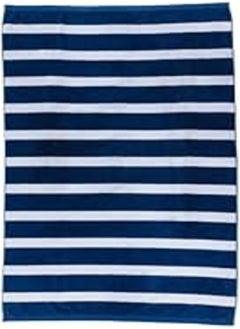 Buy Signoola Beach Towel 90 x 170 cm,Grey striped 100% cotton. in Egypt