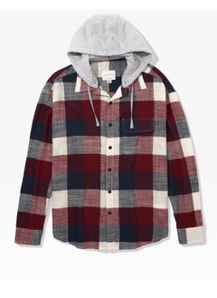 اشتري AE Super Soft Hooded Flannel Shirt في الامارات