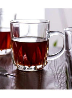 Buy Set of 6 clear glass tea cups in Saudi Arabia