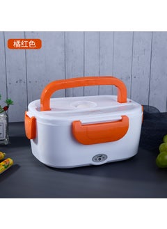 اشتري Cross-border Electric Lunch Box Heat Preservation Heating Lunch Box Self-heating Car Portable Plug-in Rechargeable Lunch Box Household Gift Orange في الامارات