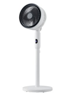 Buy Pedestal Stand Fan with Remote Control 12-Hour Timer, 3-Speed, Sleeping Mode, and Adjustable Height, Electric Cooling Fans for Home Office Bedroom Use in UAE