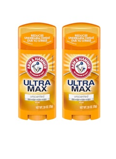 Buy ARM & HAMMER ULTRAMAX Anti-Perspirant Deodorant Solid Unscented 2.60 oz (Pack of 2) in Saudi Arabia