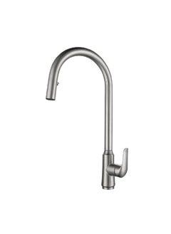 Buy Elegant and Modern Design Stainless Steel Kitchen Mixer Nickel 1 x 1 x 1 cm JS-K092N in Saudi Arabia