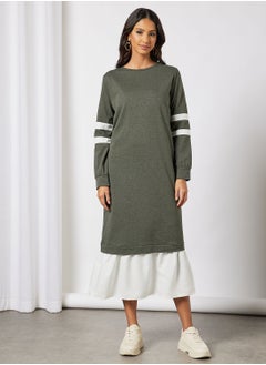 Buy Flare Hem Midi Dress in UAE