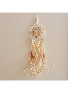 Buy Rotana Paper Dreamcatcher with Wooden Beads Top 20 x 20 x 65 cm in UAE