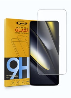 Buy Premium Series Curved Edges 9H 2.5D Tempered Glass Screen Protector For Xiaomi Poco F6 5G 2024 / Poco F6 Pro 5G 2024 GMAX Clear in UAE