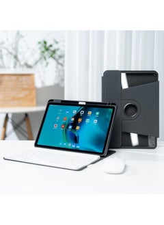 Buy Arabic and English Keyboard Compatible with Xiaomi Mi Pad 6 / Pad 6 Pro 11 Inch 2023 Rotation Stand Leather Case with Pen Slot Keyboard and Mouse in Saudi Arabia