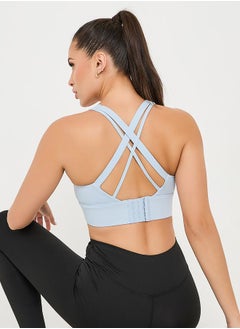 اشتري Multi Back Straps Hook & Eye Firm Support Sports Bra في السعودية